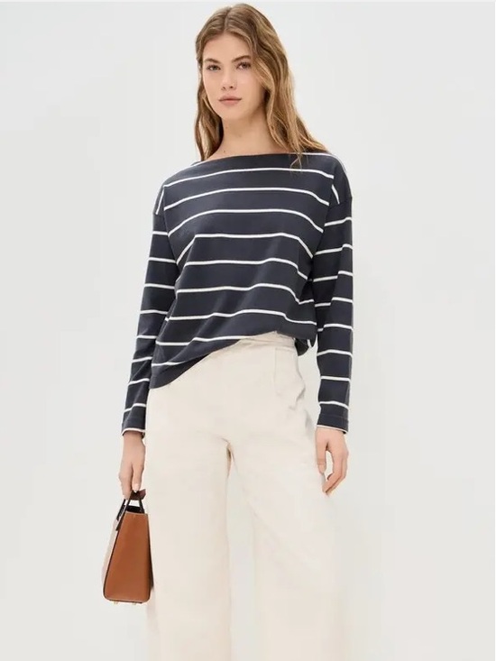 Faherty Tops - NEW🌅Faherty Sport Jersey Boatneck Top "Osprey Stripe" L $88.00 sold out online